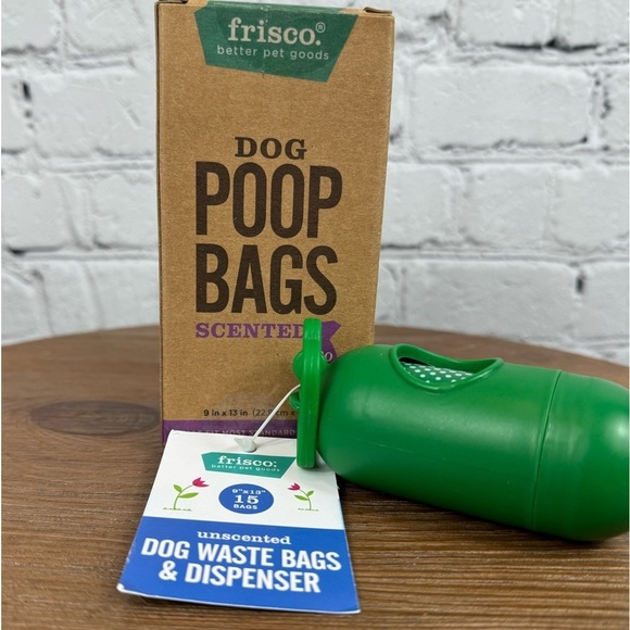 Dog Poo Bag Dispenser with 8-Refill Rolls - Picture 2 of 5